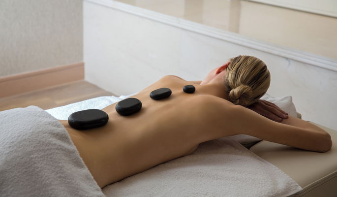 Woman receiving treatment at the Spa Suite