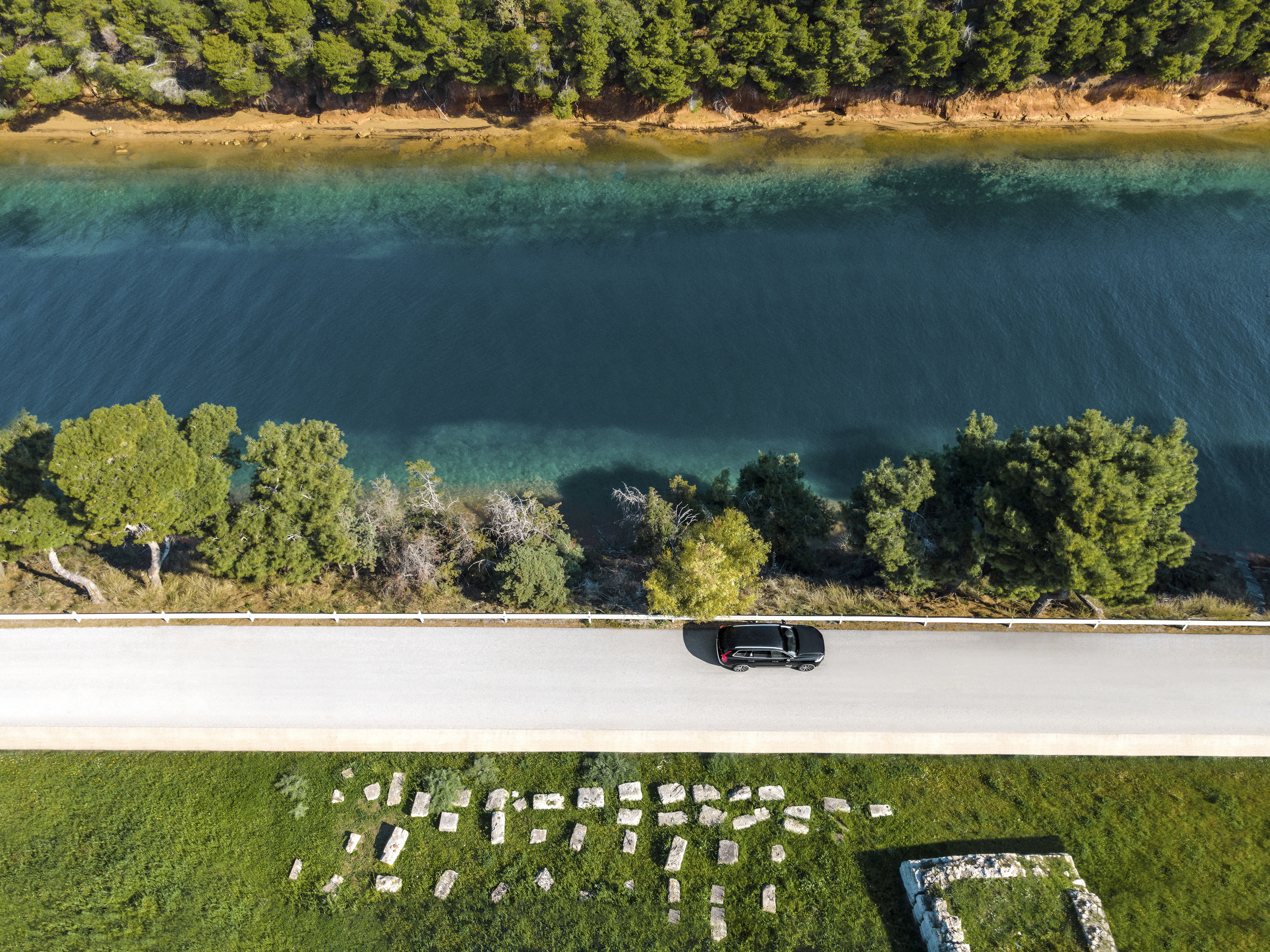 Aerial view of the Volvo Private Adventure