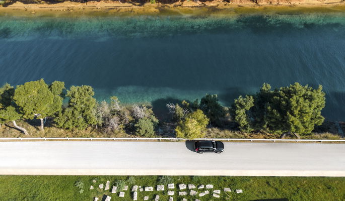 Aerial view of the Volvo Private Adventure