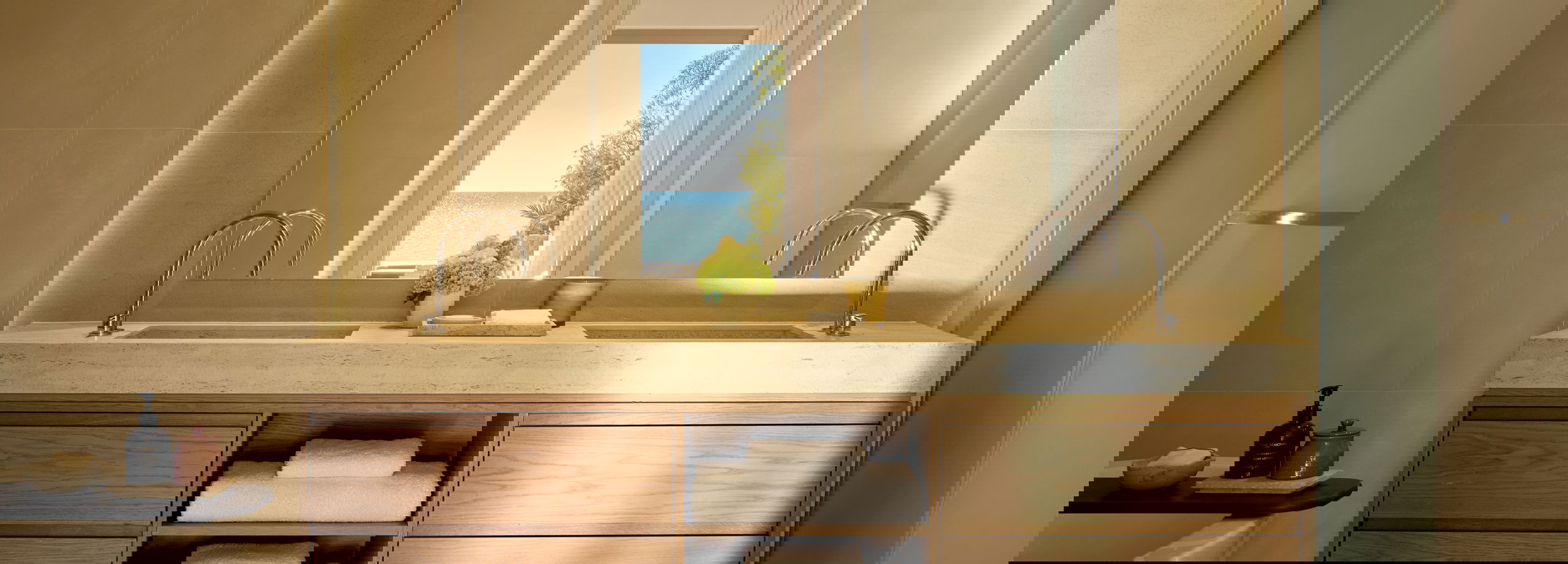 Sani Club Two Bedroom Bungalow Suite Private Pool Front Sea View Bathroom 1 2880X1920