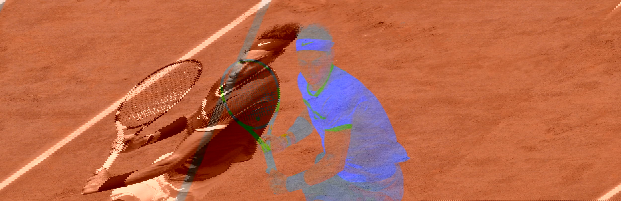 Ο Rafa Nadal εν ώρα δράσης