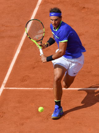 Rafa Nadal In Action