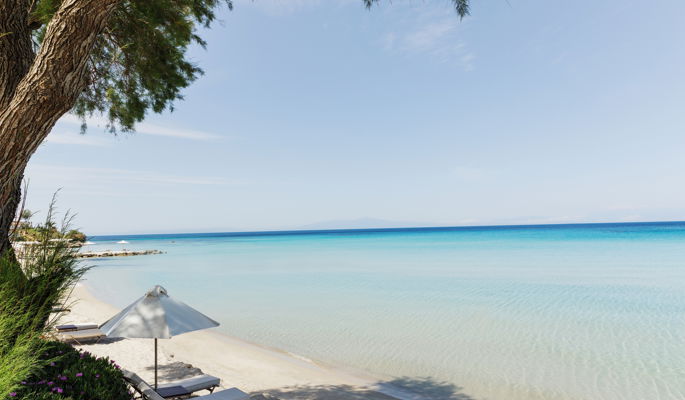 View of Sani Club Beach