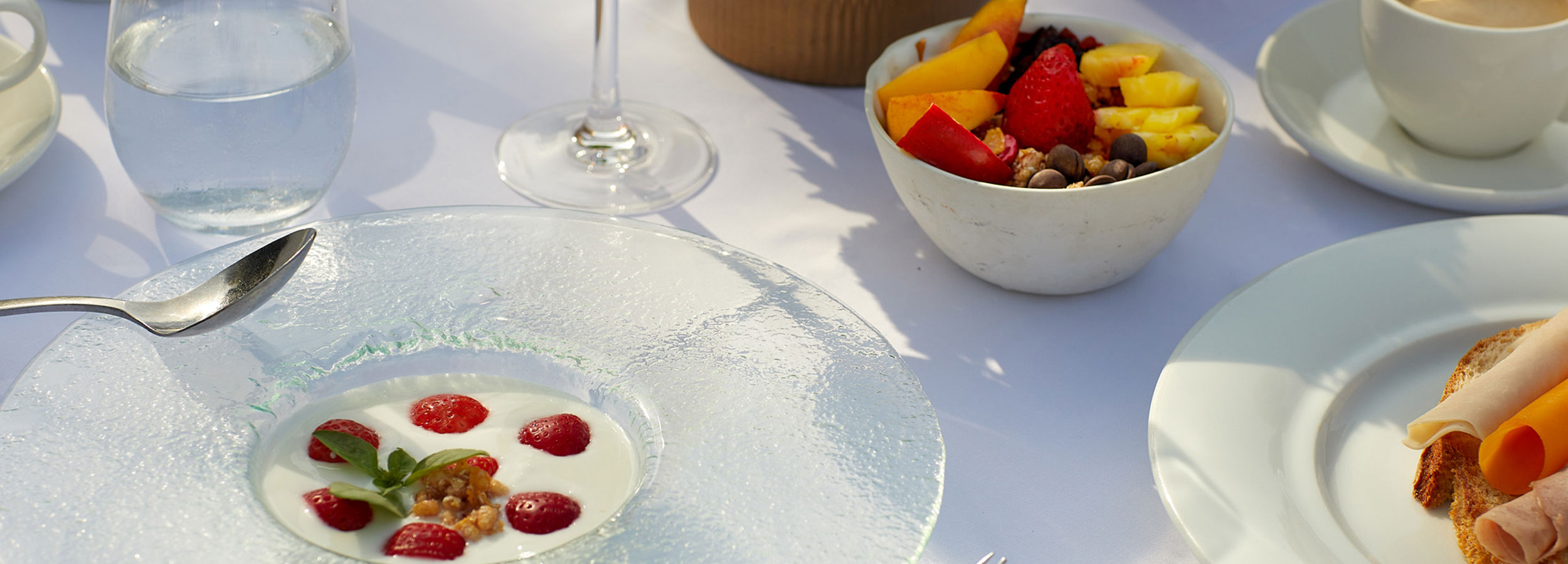 Sani Beach The Veranda Restaurant (Strawberry dessert dish)