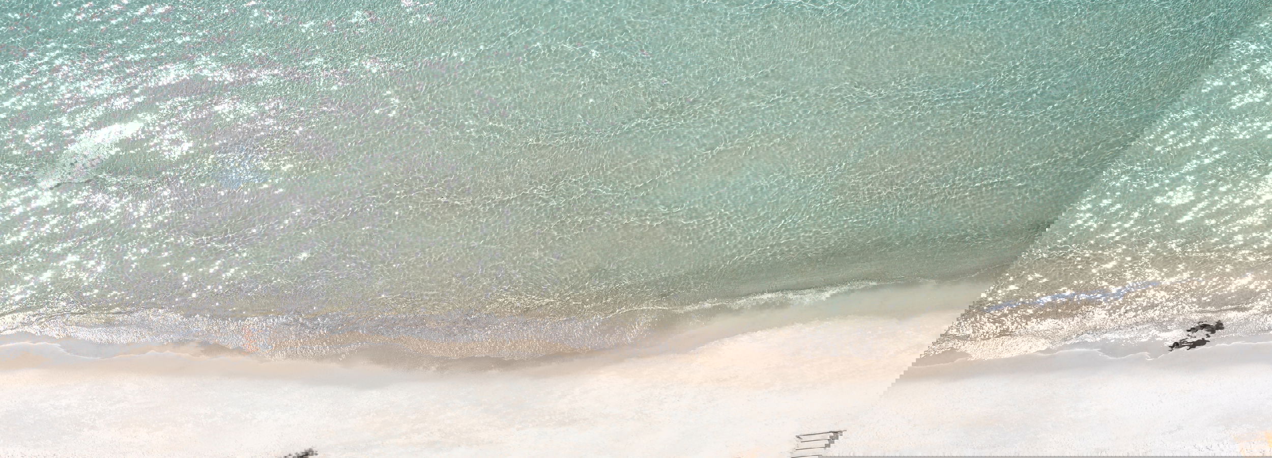 vue aérienne de la plage