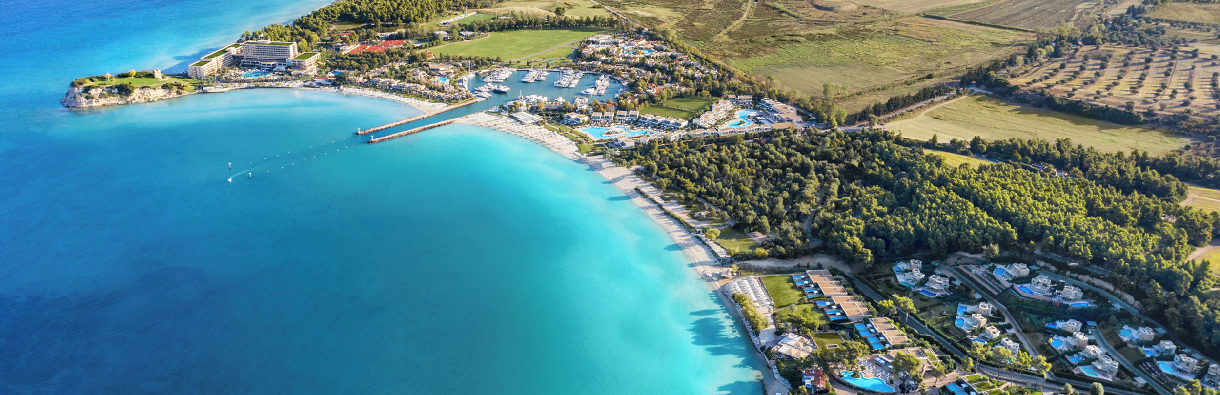 Luftbild des Sani Resort