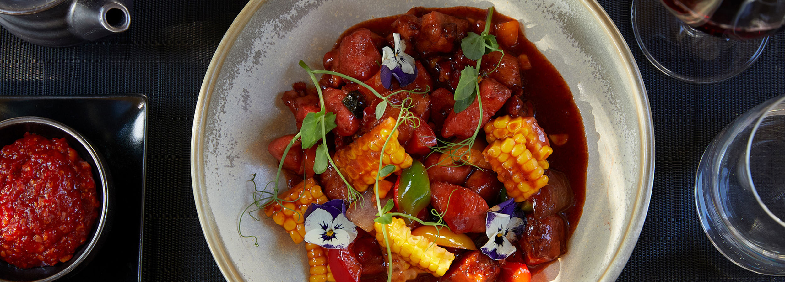 Plat de maïs sucré