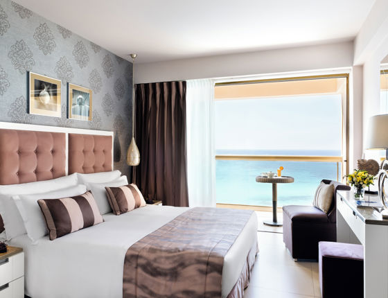 Double room at Sani Beach with sea view