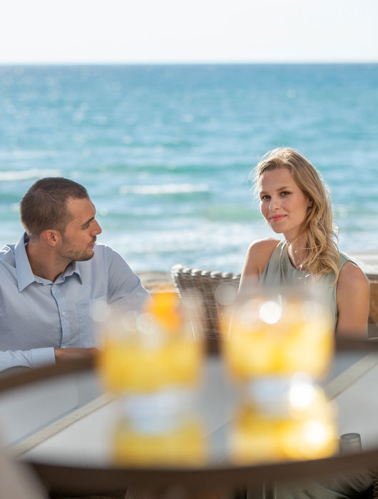 Service in a bar at Sani Resort