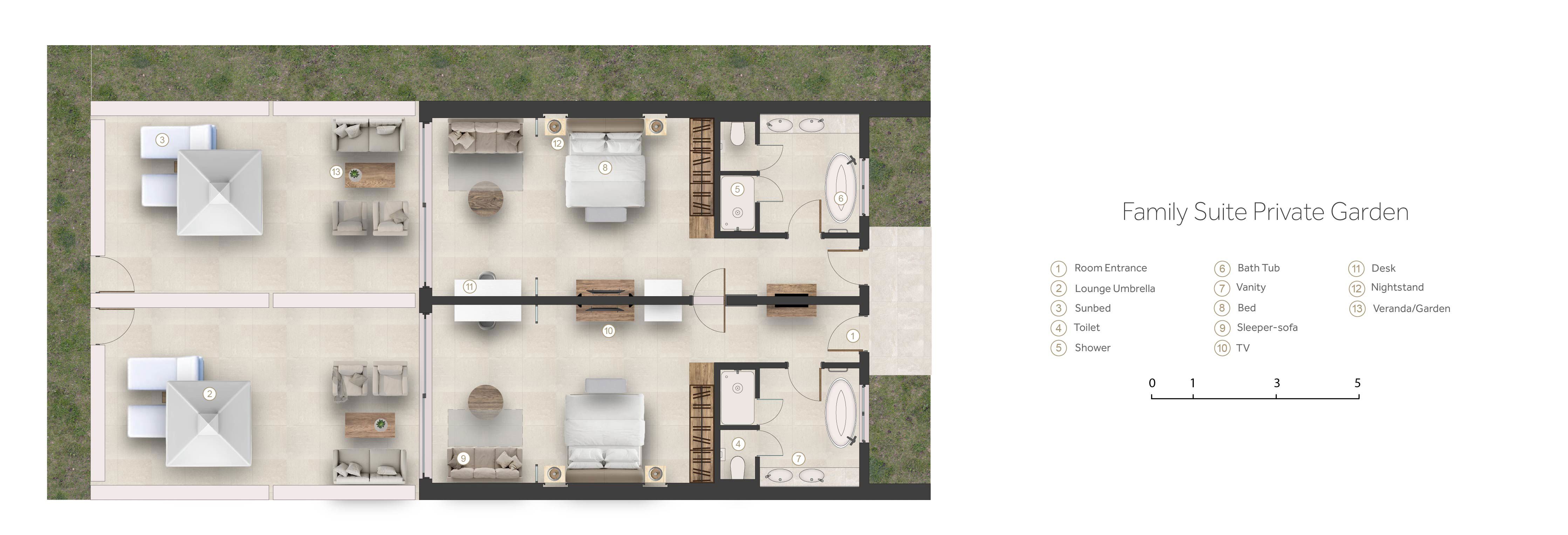 Porto Family Suite Private Garden 01