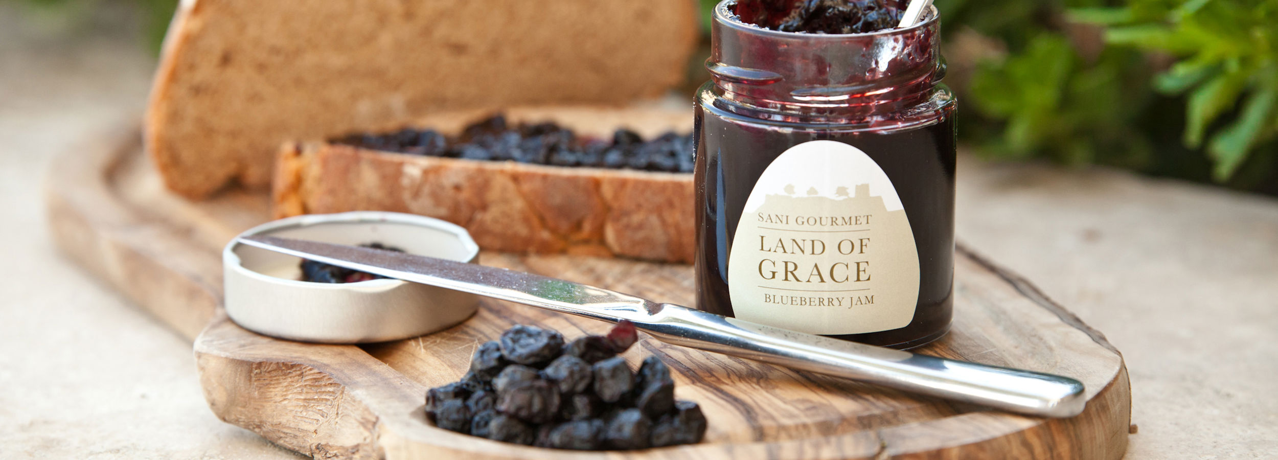 Spalmabile con marmellata di mirtilli Land of Grace