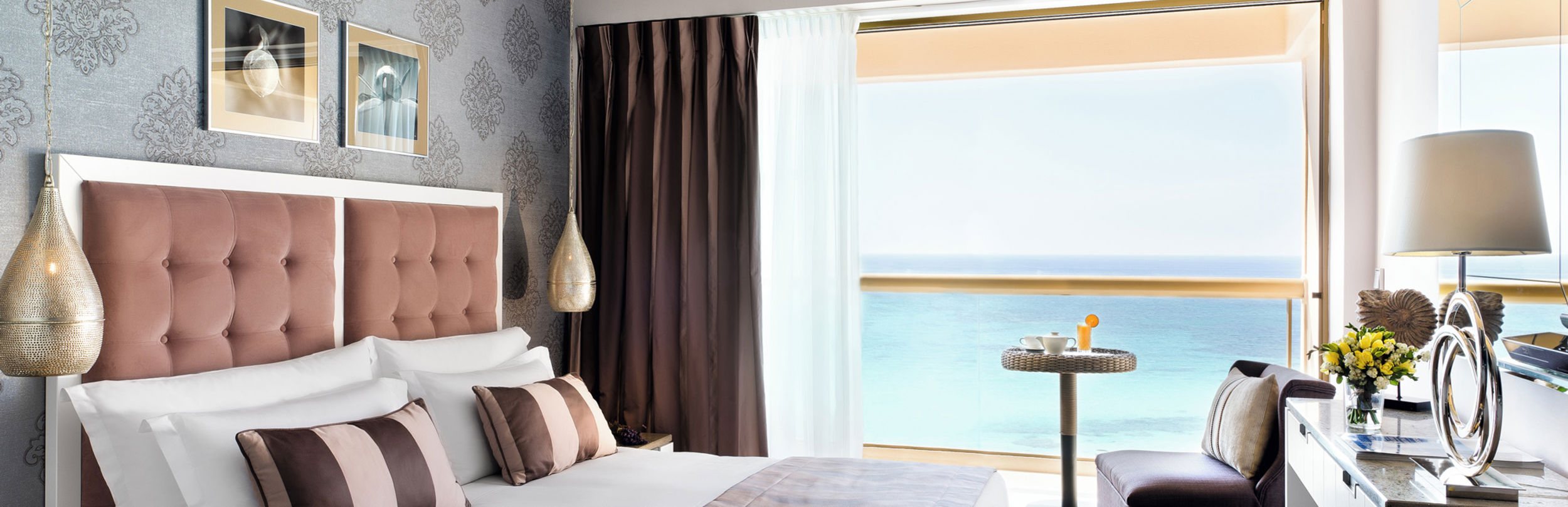 Double room at Sani Beach with sea view
