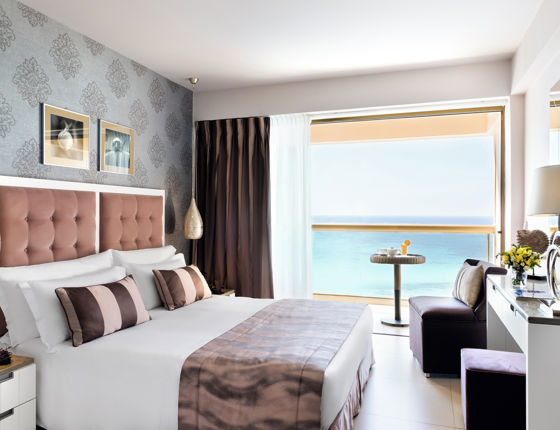 Double room at Sani Beach with sea view