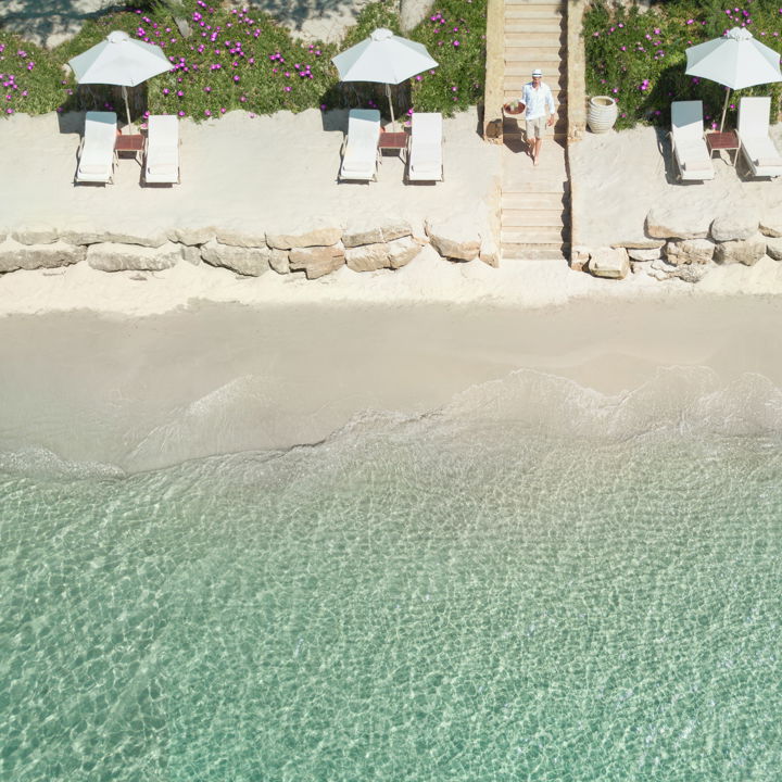Service on the beach at Sani Club