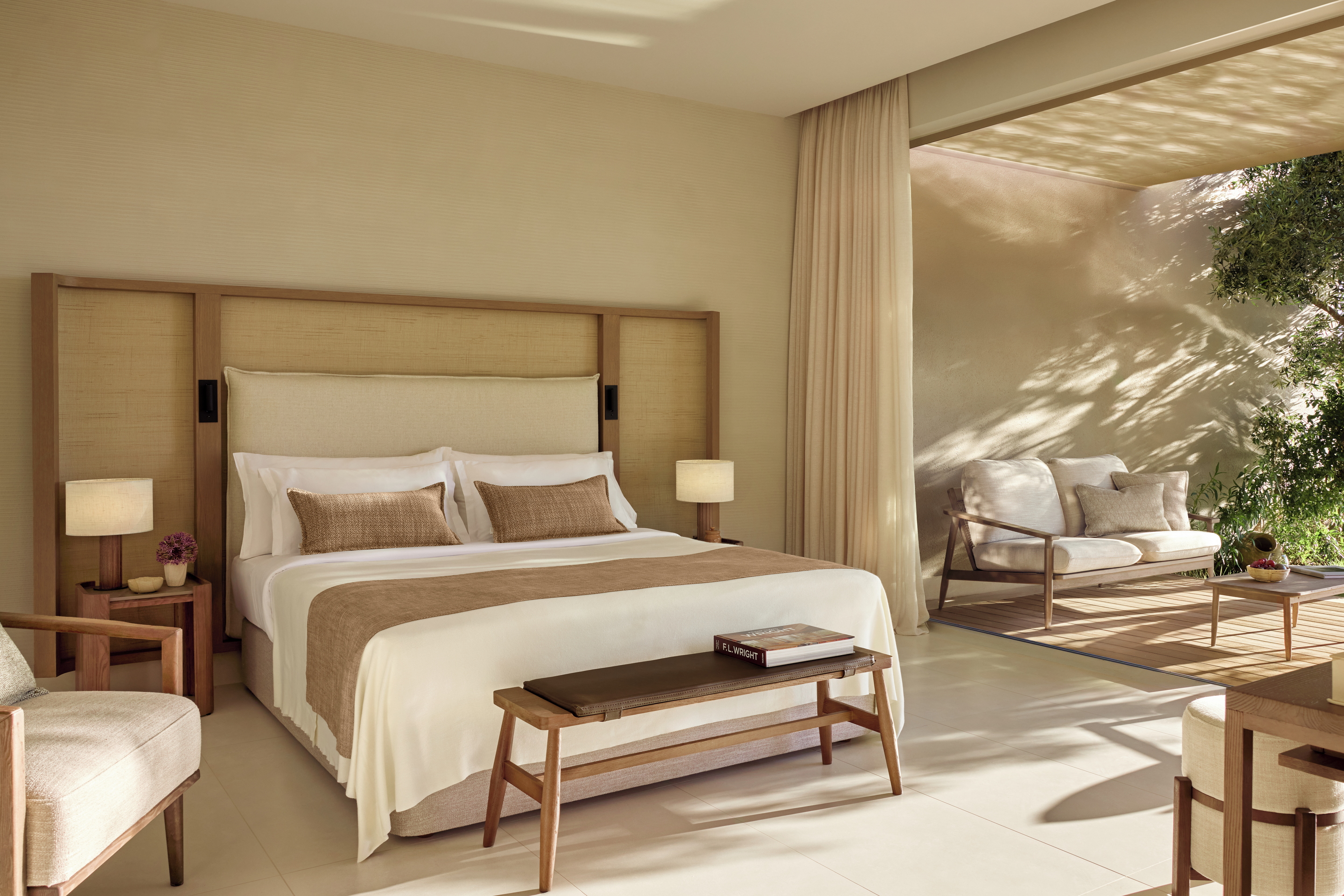 Sani Club Two Bedroom Bungalow Suite Private Pool Front Sea View Bedroom 3 2880X1920