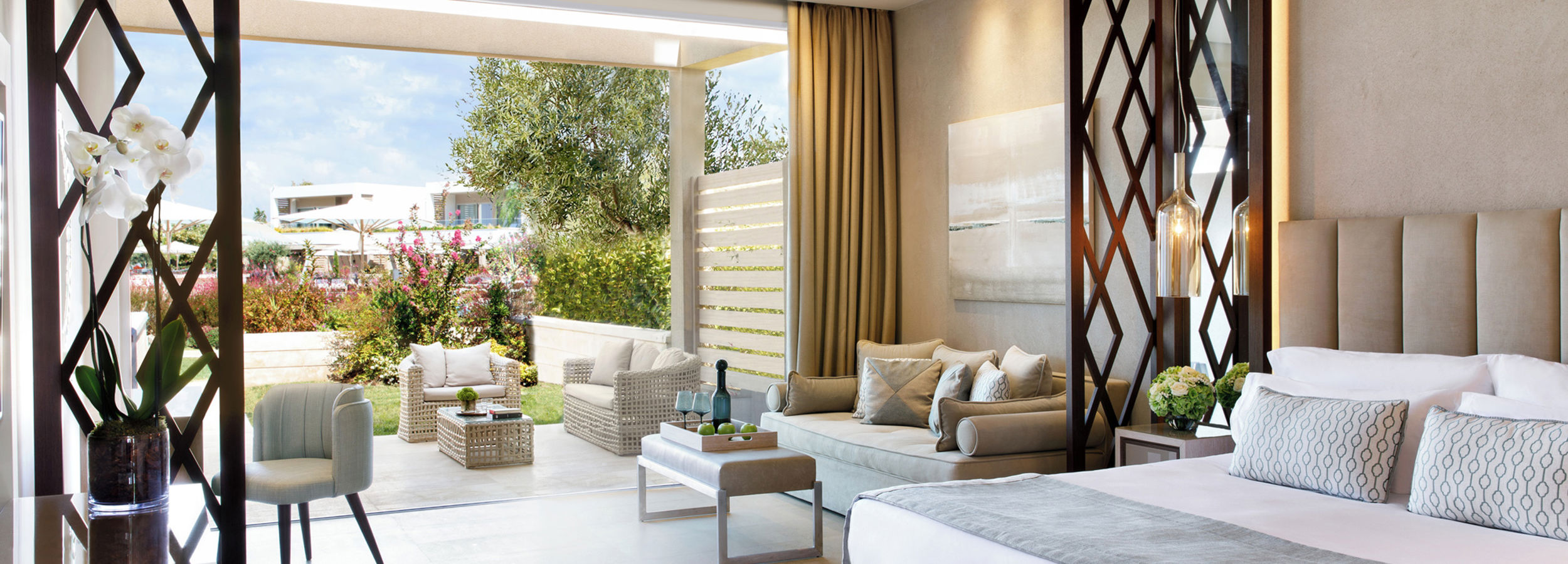 Junior Suite al Sani Dunes con vista giardino privato