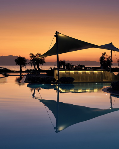 View of Sani Dunes pools 