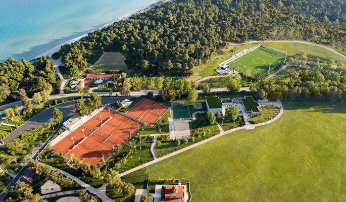 Αεροφωτογραφία του Rafa Nadal Tennis Centre