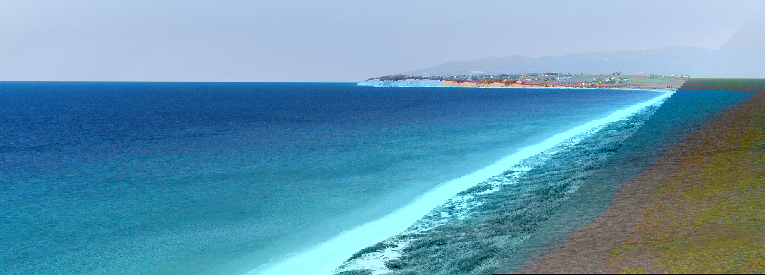 Blick auf Bousoulas Beach
