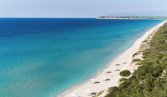 Vista di Bousoulas Beach