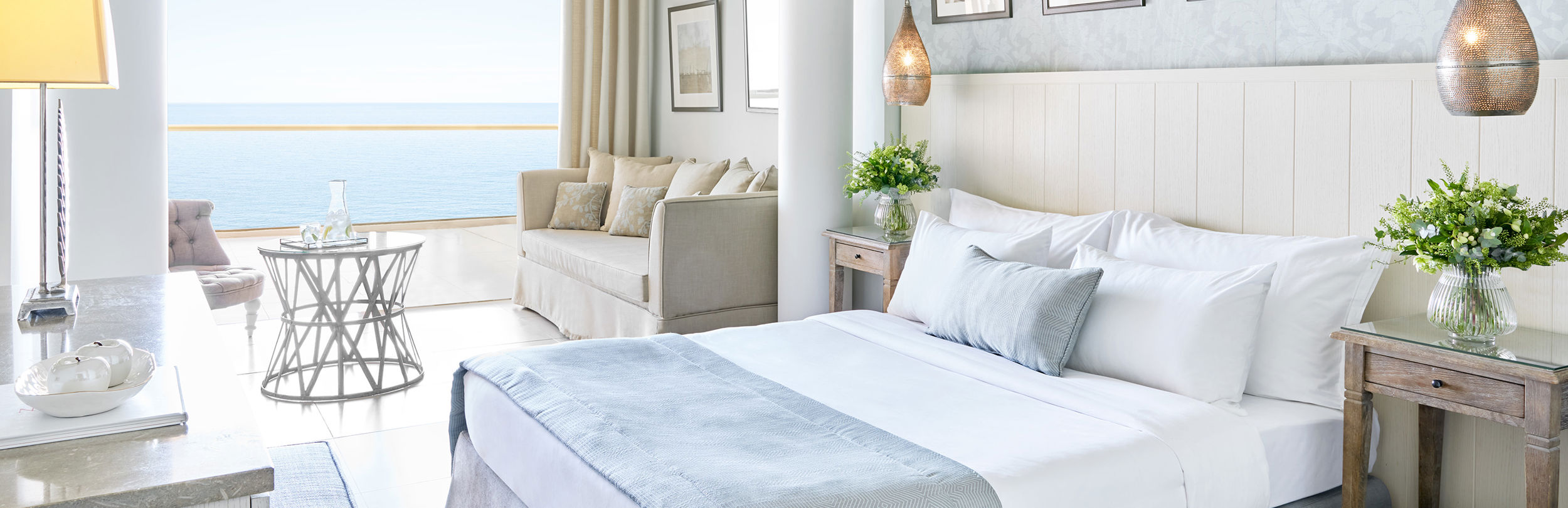 Junior Suite at Sani Beach with room furnishings