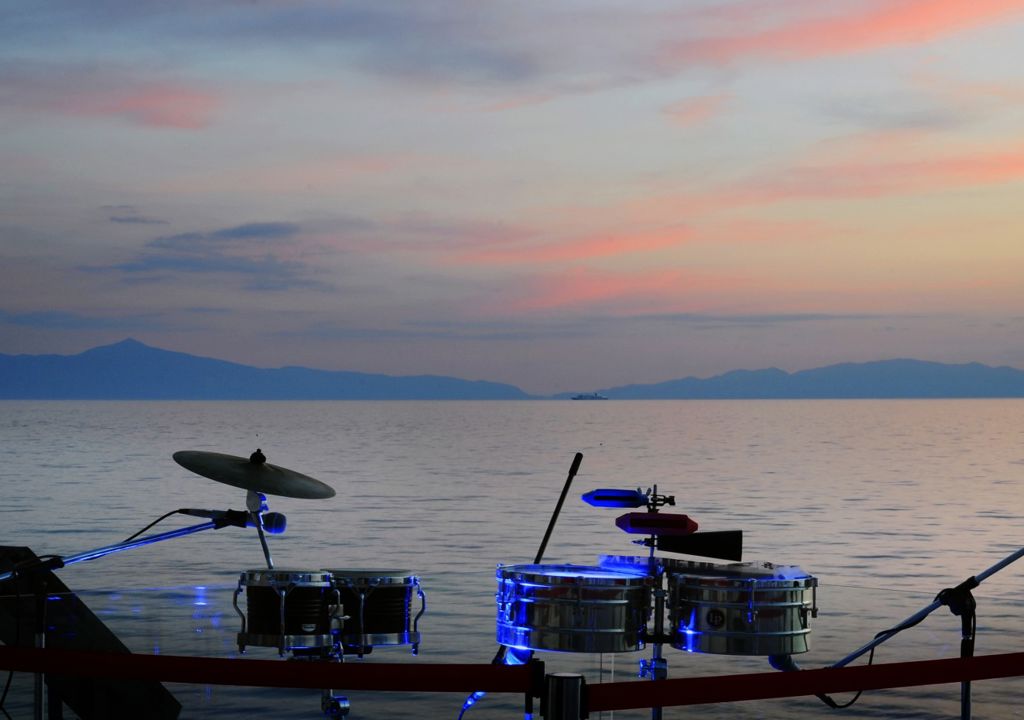 Attrezzatura per banda in spiaggia