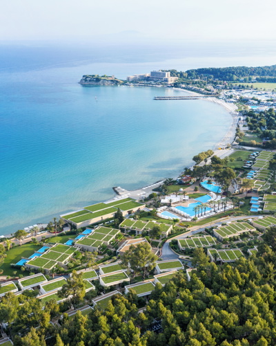 Arial view of Sani Club resort 
