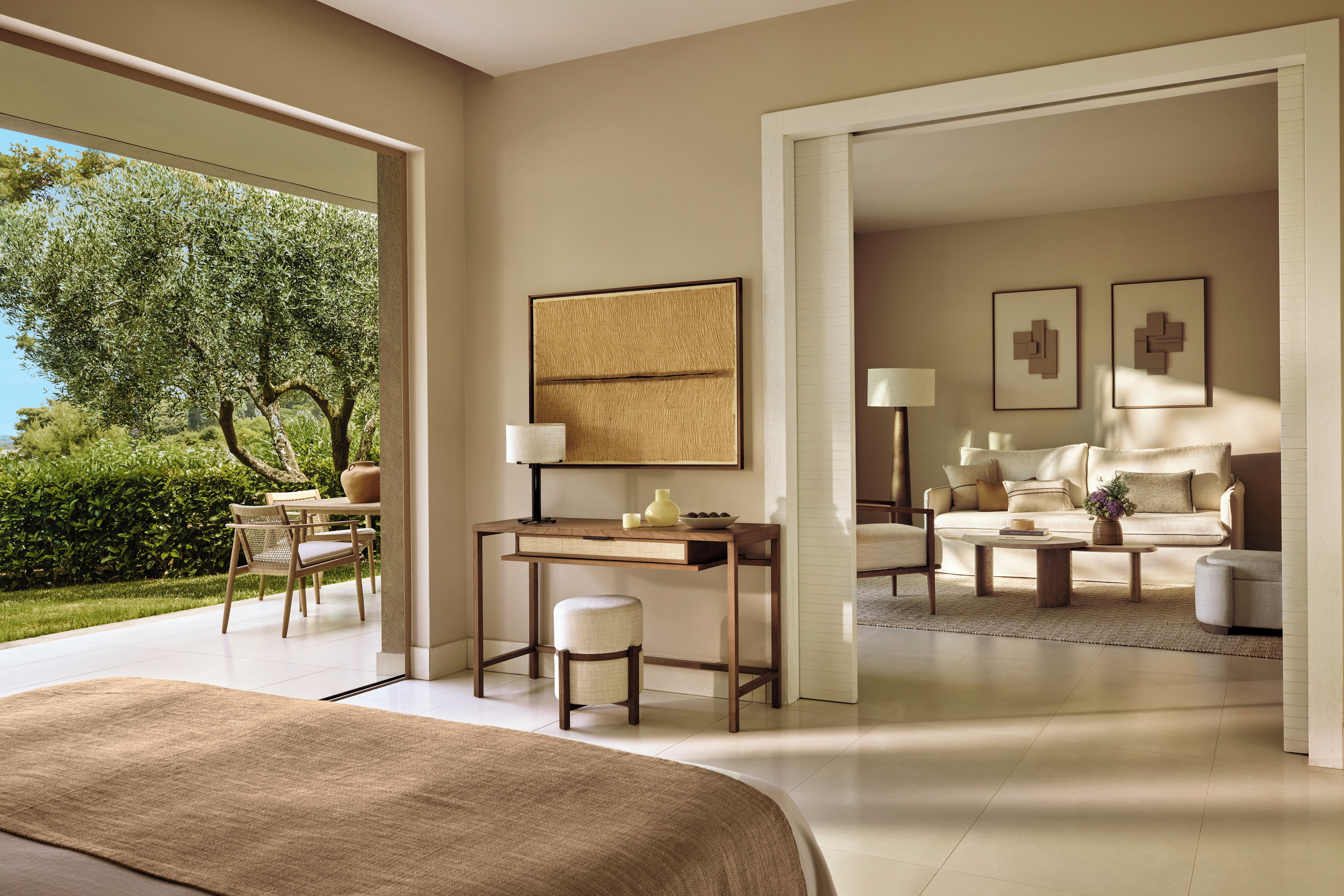 Sani Club One Bedroom Bungalow Suite Private Garden Pool Front Bedroom 2880X1920