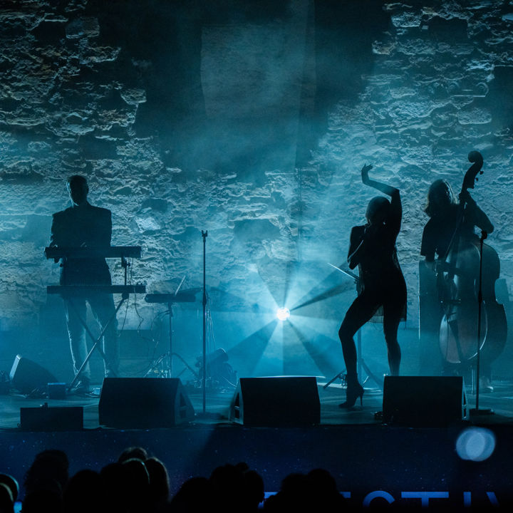 Sani Festival on Sani Hill at night time