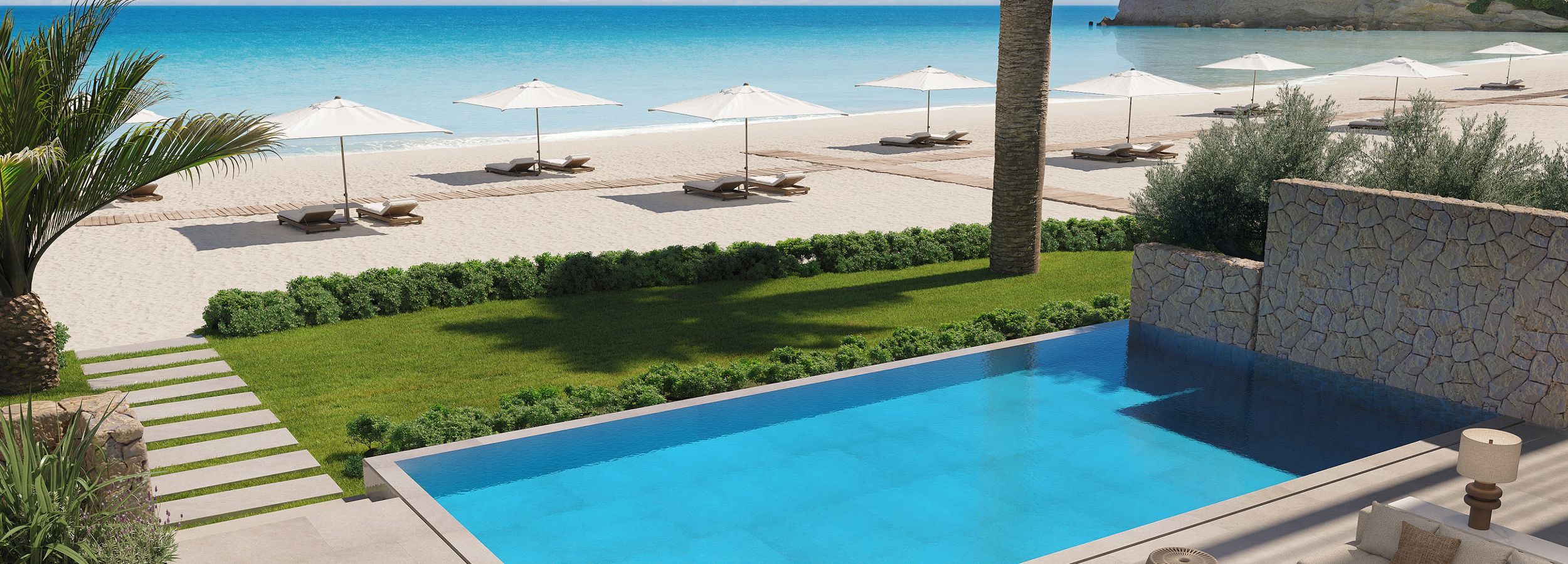 Luftaufnahme des Sani Asterias