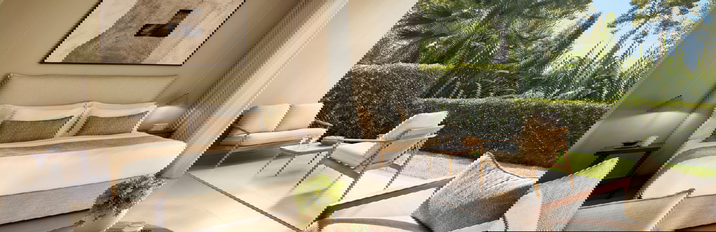 Double room at Sani Club with garden view