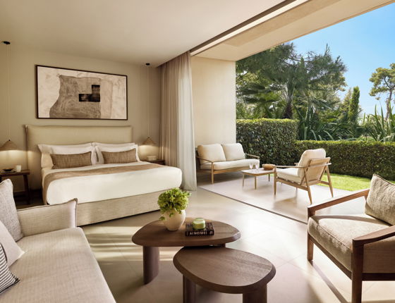 Double room at Sani Club with garden view