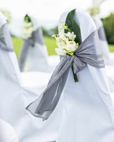 Sani Resort Wedding Dressed Chairs