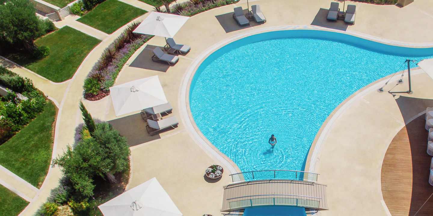 Aerial Vista della piscina di Sani Dunes