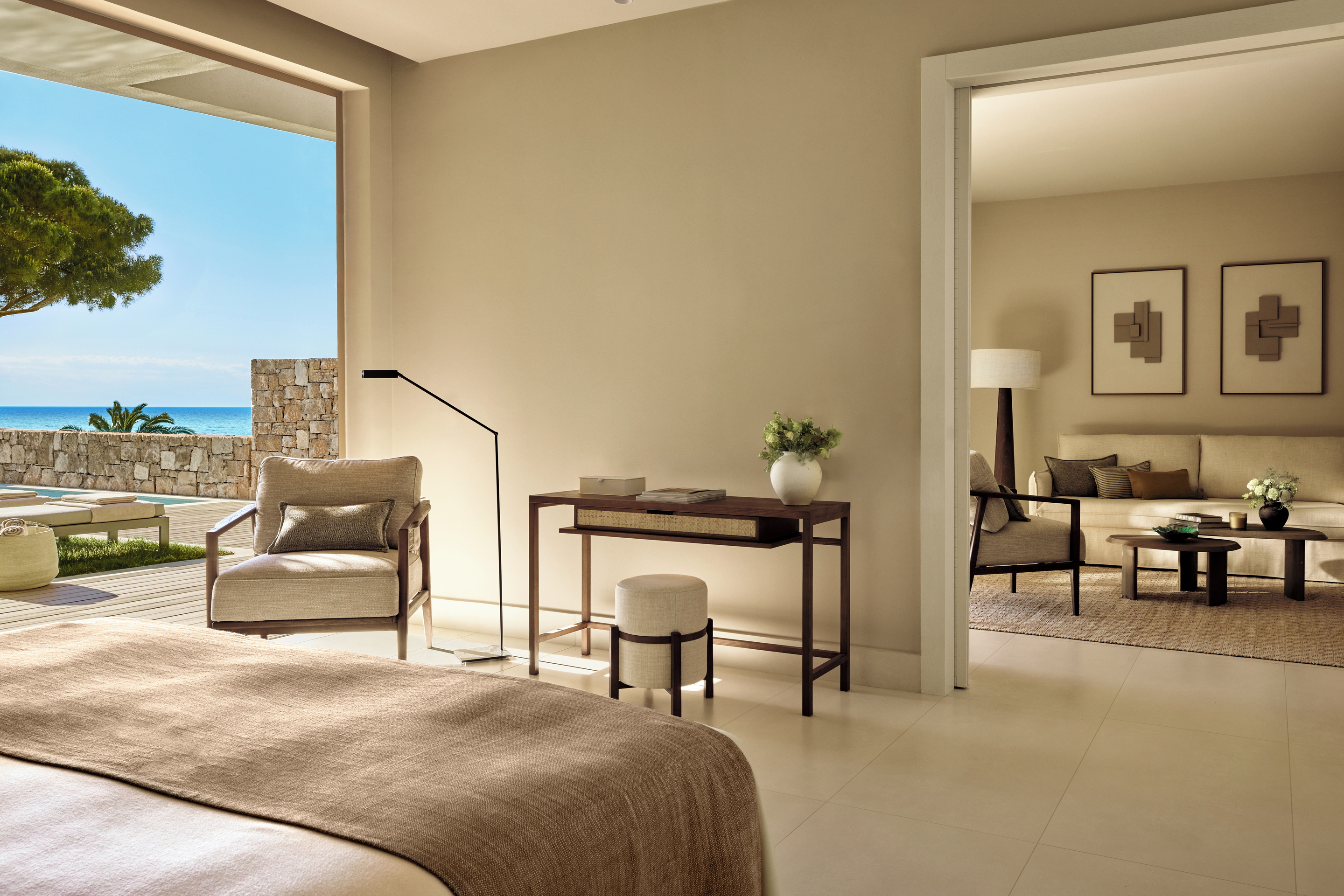 Sani Club Two Bedroom Bungalow Suite Private Pool Front Sea View Bedroom 2 2880X1921