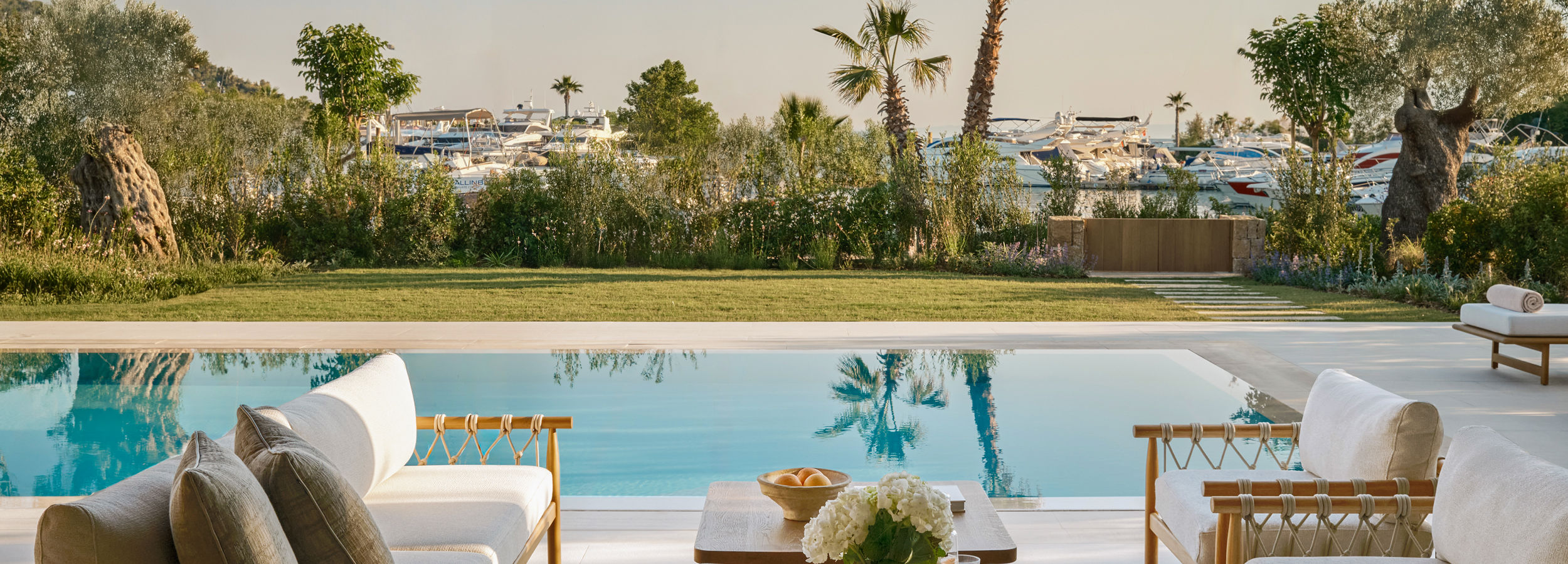 Marina View from Three Bedroom Grand Residence with Private Pool