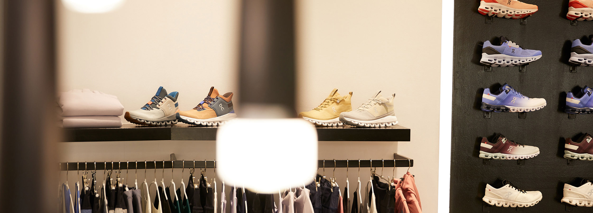 Trainers and clothes display at Nous & Body Activation
