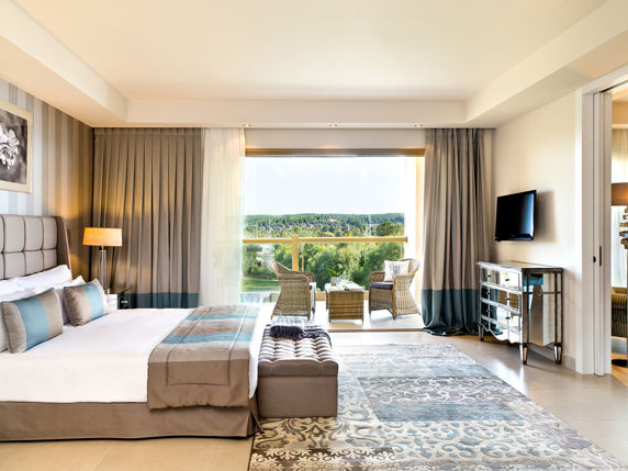 Family room with furnishings