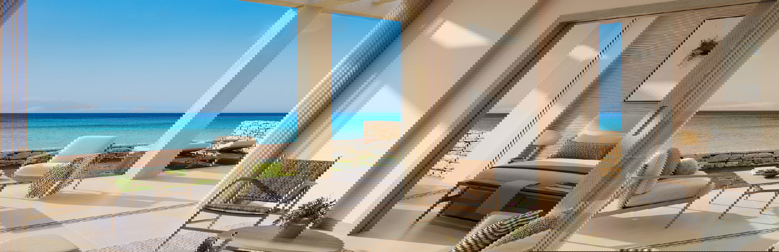 Two Bedroom Suite with Private Garden Sea View