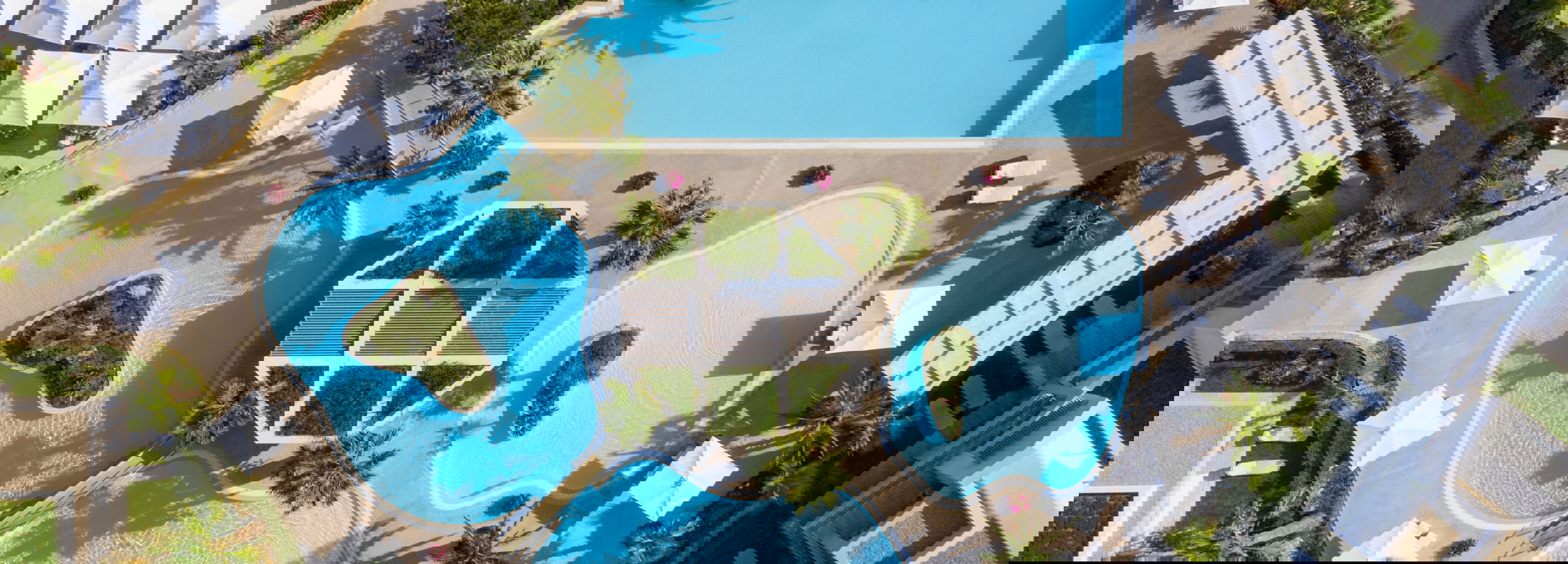 Вид с воздуха на отель Porto Sani