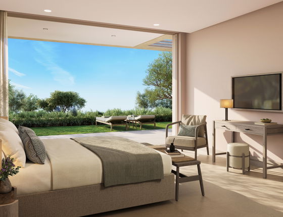 One bedroom bungalow with garden view