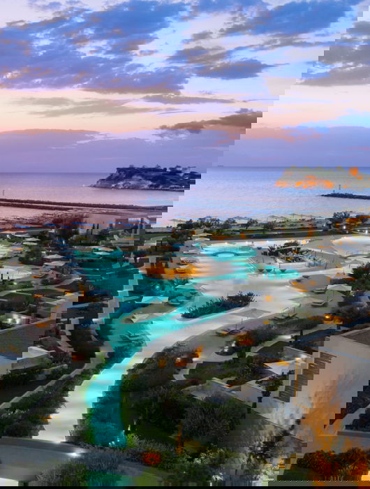 Sani Dunes Aerial Sunset 2880X1918