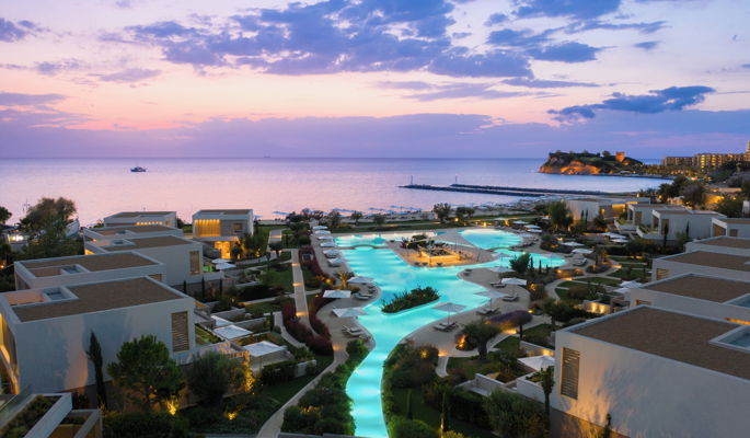 Sani Dunes Aerial Sunset 2880X1918