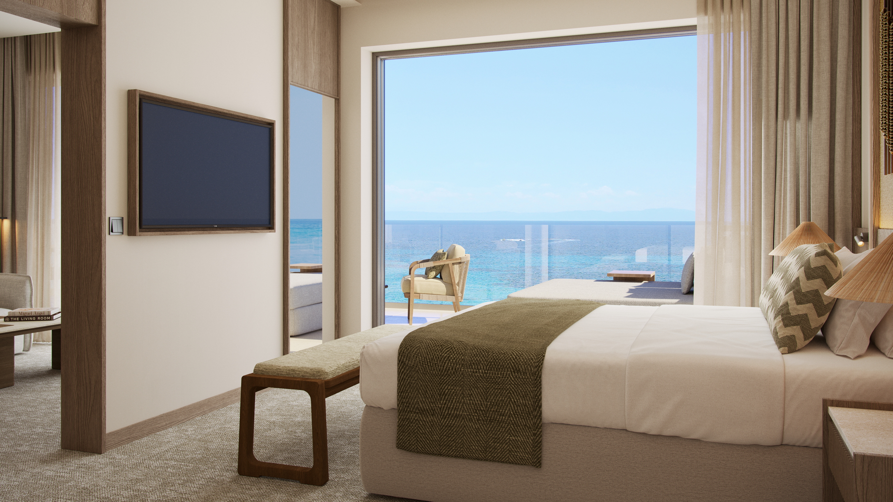 Sani Beach Two Bedroom Family Suite Sea View 1 2880X1620