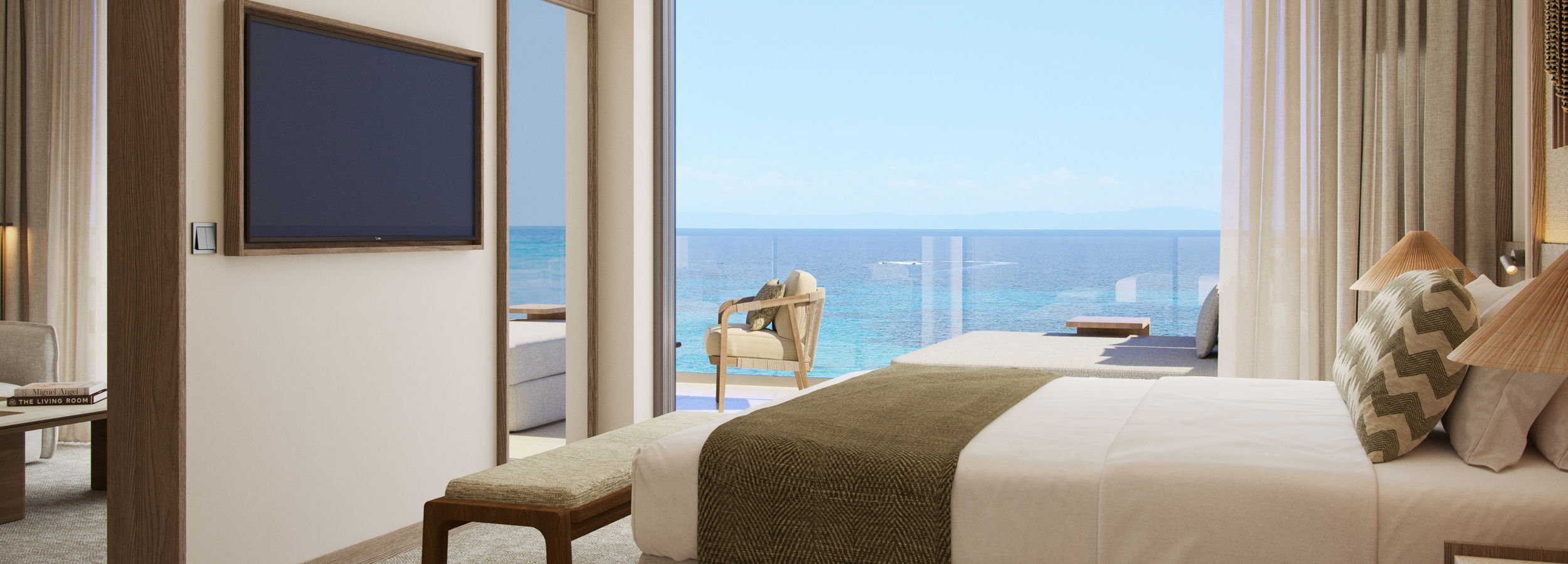 Sani Beach Two Bedroom Family Suite Sea View 1 2880X1620