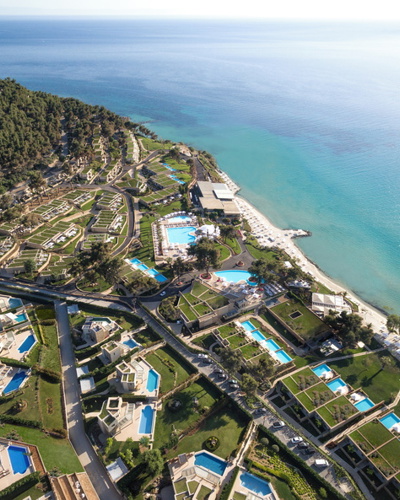 Arial view of Sani Club resort