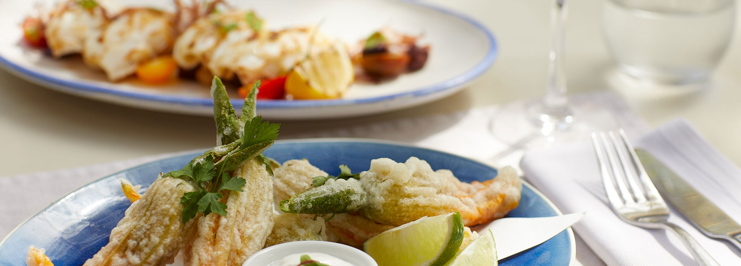 Sani Marina Psaroyannos Restaurant  (Courgette flowers dishes)