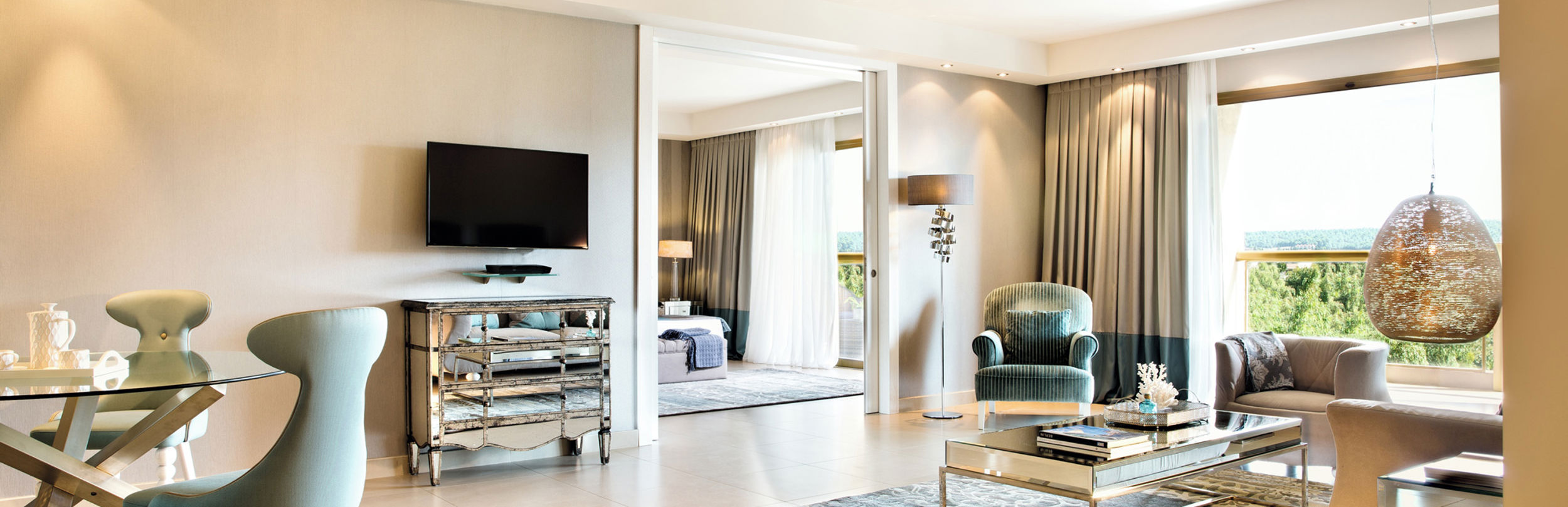 Family room reception with furnishings