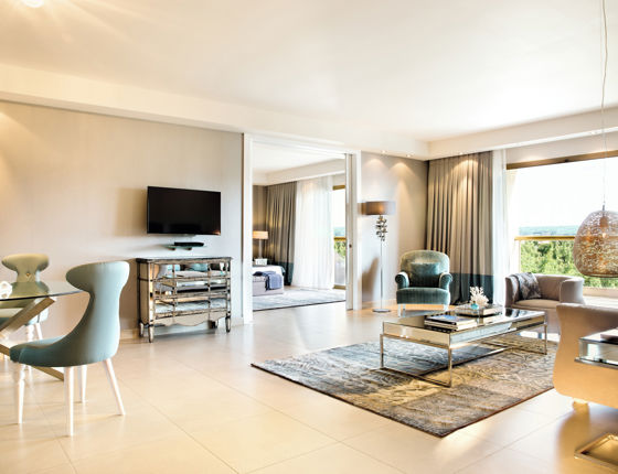 Family room reception with furnishings
