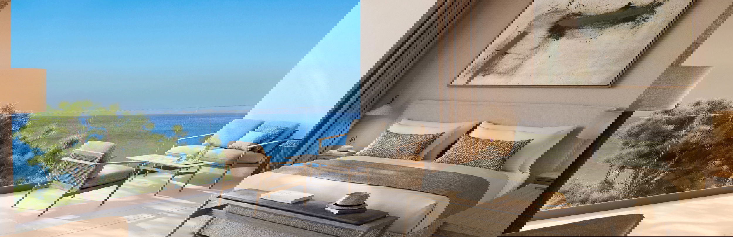 Junior suite at Sani Club with grand balcony